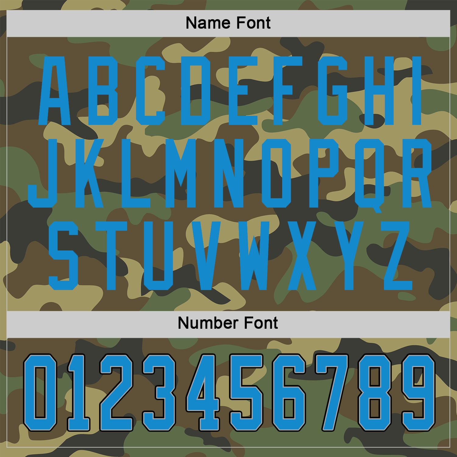 Custom Camo Blue-Black Salute To Service Hockey Jersey