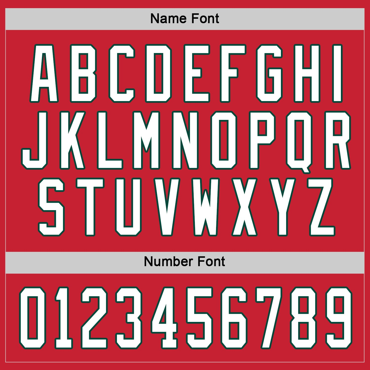 Custom Red White-Green Hockey Jersey