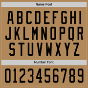 Custom Old Gold Black Hockey Jersey