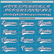 Custom Panther Blue White-Navy Hockey Jersey