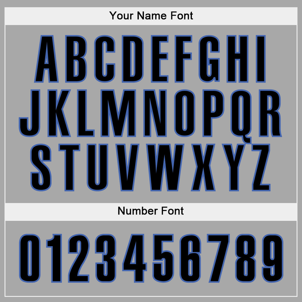 Custom Stitched Gray Black-Blue Sports Pullover Sweatshirt Hoodie