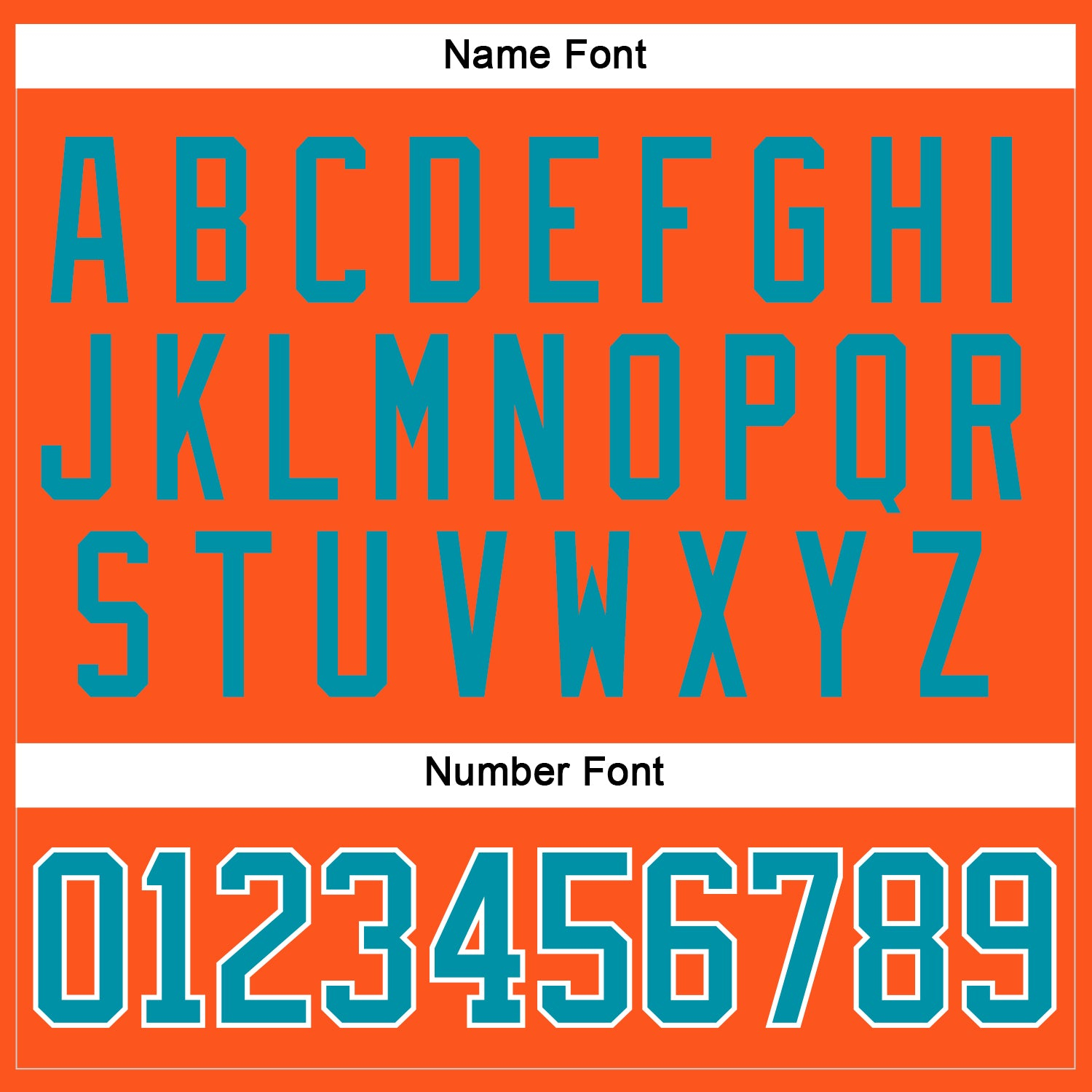 Custom Orange Teal-White Hockey Jersey