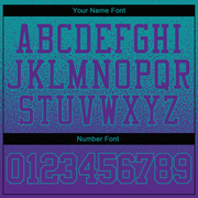 Custom Stitched Aqua Purple Fade Fashion Sports Pullover Sweatshirt Hoodie