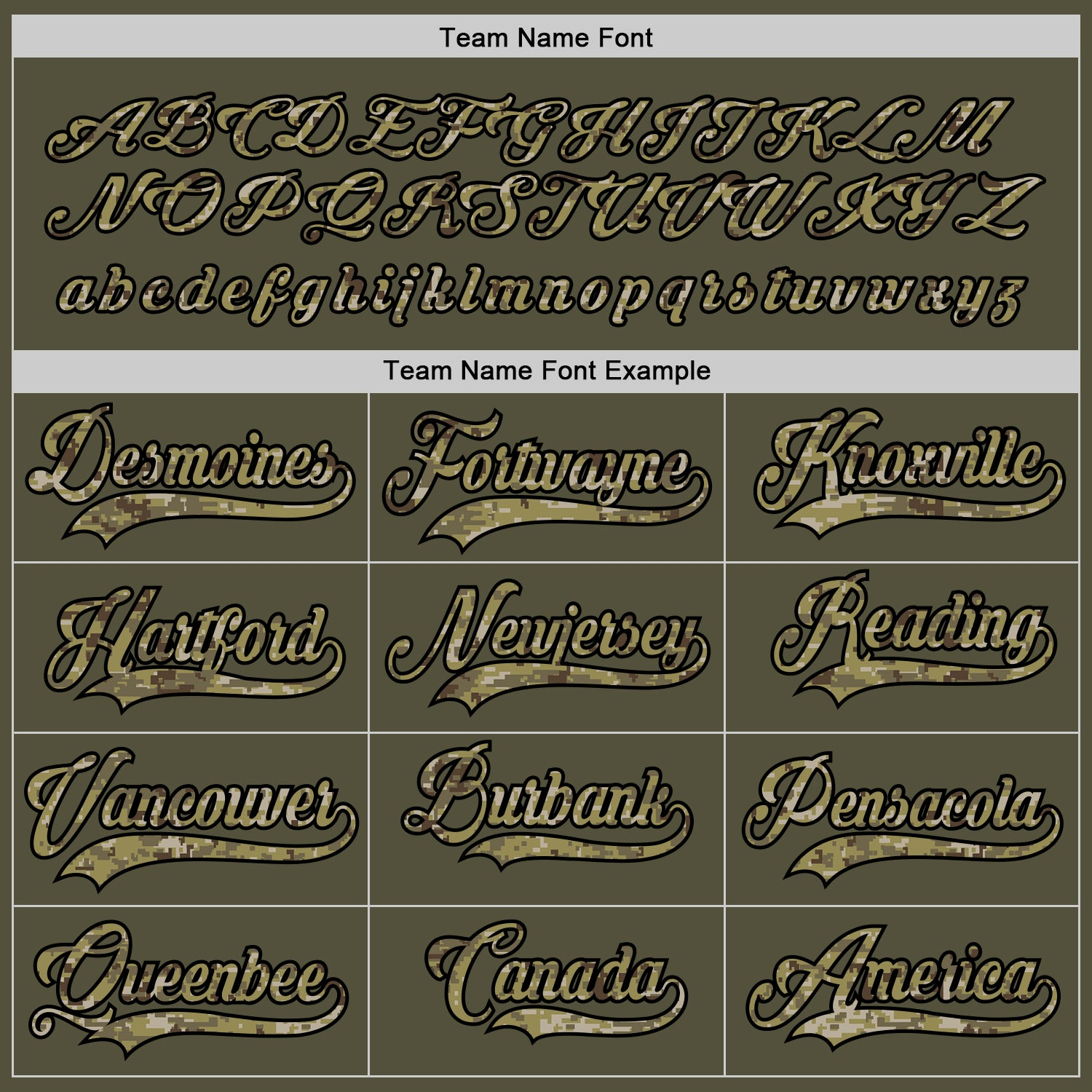 Custom Olive Camo-Old Gold Salute To Service Hockey Jersey