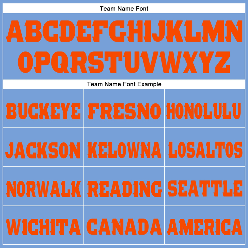 Custom Light Blue Orange Fleece Jogger Sweatpants