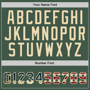 Custom Stitched Green Vintage USA Flag-Cream Sports Pullover Sweatshirt Hoodie