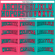 Custom Stitched Aqua Neon Pink-Black Gradient Fashion Sports Pullover Sweatshirt Hoodie