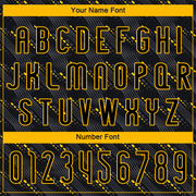 Custom Black Gold Geometric Shape Sublimation Volleyball Uniform Jersey