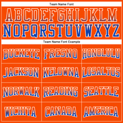 Custom Stitched Orange Thunder Blue-White Fade Fashion Arrow Sports Pullover Sweatshirt Hoodie