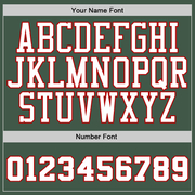 Custom Stitched Green White-Red Sports Pullover Sweatshirt Hoodie