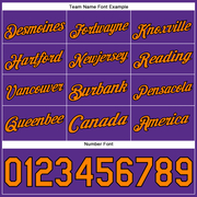 Custom Stitched Purple Bay Orange-Black 3D Halloween Sports Pullover Sweatshirt Hoodie