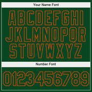 Custom Stitched White Green-Orange Split Fashion Sports Pullover Sweatshirt Hoodie