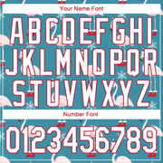 Custom Stitched Aqua White-Red Christmas 3D Sports Pullover Sweatshirt Hoodie