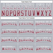 Custom Stitched Gray Crimson-White Fade Fashion Arrow Sports Pullover Sweatshirt Hoodie