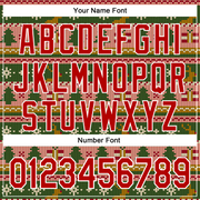 Custom Stitched Kelly Green Red-White 3D Christmas Sports Pullover Sweatshirt Hoodie