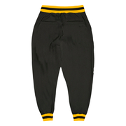 Custom Black Black-Gold Sports Pants