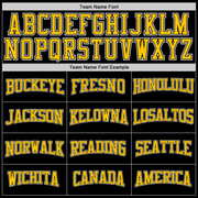 Custom Stitched Black Gold Pinstripe Gold-White Sports Pullover Sweatshirt Hoodie