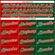 Custom Stitched Green Red-Cream Gradient Fashion Sports Pullover Sweatshirt Hoodie