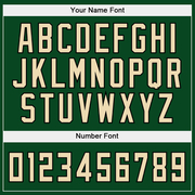 Custom Stitched White Cream-Green Split Fashion Sports Pullover Sweatshirt Hoodie