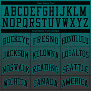 Custom Stitched Aqua Black Fade Fashion Sports Pullover Sweatshirt Hoodie