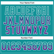 Custom Stitched Teal Purple-White Fade Fashion Arrow Sports Pullover Sweatshirt Hoodie