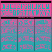 Custom Stitched Pink Aqua Fade Fashion Sports Pullover Sweatshirt Hoodie