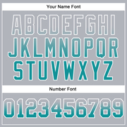 Custom Stitched Gray Teal-White Fade Fashion Arrow Sports Pullover Sweatshirt Hoodie