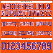 Custom Stitched Orange Purple-White Football Pullover Sweatshirt Hoodie