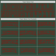 Custom Stitched Green Green-Red Sports Pullover Sweatshirt Hoodie