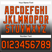 Custom Stitched White Orange-Black Fade Fashion Sports Pullover Sweatshirt Hoodie