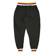 Custom Black Purple-Gold Sports Pants