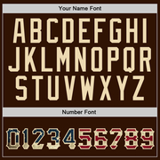 Custom Stitched Brown Vintage USA Flag-Cream Sports Pullover Sweatshirt Hoodie