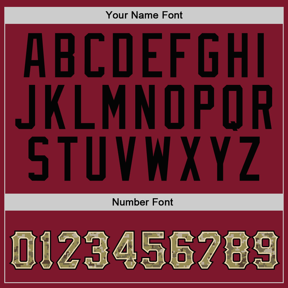 Custom Stitched Burgundy Camo-Black Sports Pullover Sweatshirt Hoodie