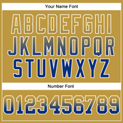 Custom Stitched Old Gold Royal-White Fade Fashion Arrow Sports Pullover Sweatshirt Hoodie