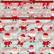 Custom Stitched Green Red-White Christmas 3D Sports Pullover Sweatshirt Hoodie