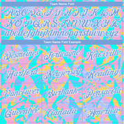 Custom Stitched Pink Light Blue-White 3D Pattern Design Gradient Abstract Sports Pullover Sweatshirt Hoodie