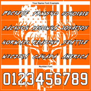 Custom Stitched Bay Orange White-Black 3D American Flag And Deer Hunting Sports Pullover Sweatshirt Hoodie