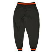 Custom Black Black-Orange Sports Pants