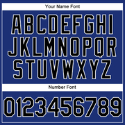 Custom Stitched Royal Black-White Sports Pullover Sweatshirt Hoodie