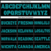 Custom Black Aqua Fleece Jogger Sweatpants