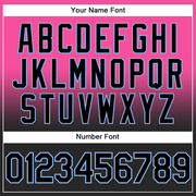 Custom Stitched Pink Black-Light Blue Fade Fashion Sports Pullover Sweatshirt Hoodie