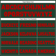 Custom Green Red Fleece Jogger Sweatpants