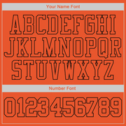 Custom Stitched Orange Orange-Black Sports Pullover Sweatshirt Hoodie