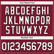 Custom Stitched Burgundy White-Black Sports Pullover Sweatshirt Hoodie