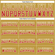 Custom Stitched Old Gold Red-White Fade Fashion Arrow Sports Pullover Sweatshirt Hoodie