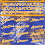 Custom Stitched Royal Gold-White 3D Pattern Design Sports Pullover Sweatshirt Hoodie