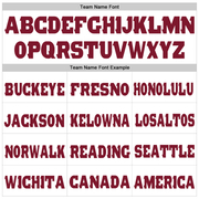 Custom White Crimson Fleece Jogger Sweatpants