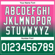 Custom Stitched Pink White-Kelly Green Fade Fashion Sports Pullover Sweatshirt Hoodie