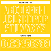 Custom Stitched Gold White 3D Pattern Design Color Blocking Stripe Sports Pullover Sweatshirt Hoodie