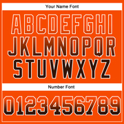 Custom Stitched Orange Brown-White Fade Fashion Arrow Sports Pullover Sweatshirt Hoodie